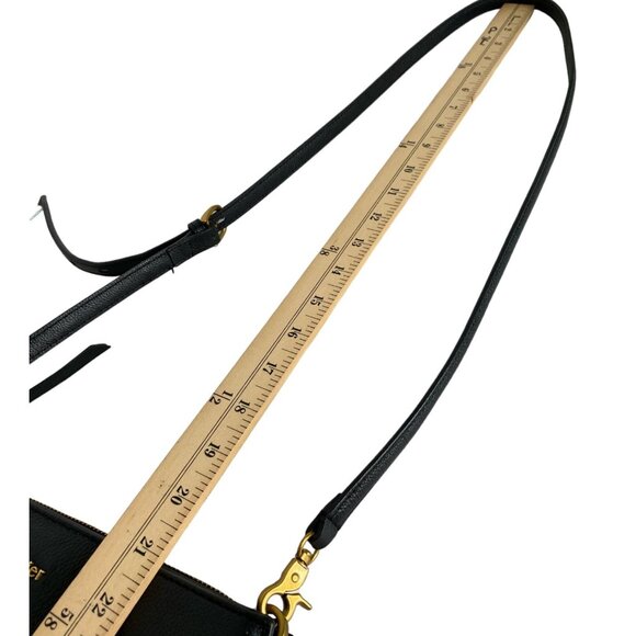 Botkier Black Leather Small Cross Body Purse Minimalist Office Professional Y2K - Picture 11 of 11